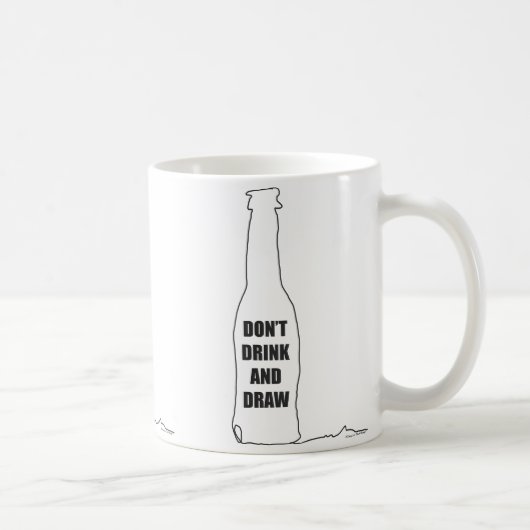 Drink Niet en Teken Koffiemok (Rechts)