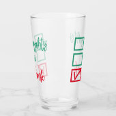 Drink Niet Ondeugend of Nice | Funny Christmas Hum Glas (Links)