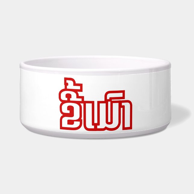 Drink ø Kee Mao in Lao / Laotian Language☐ Voerbakje (Voorkant)