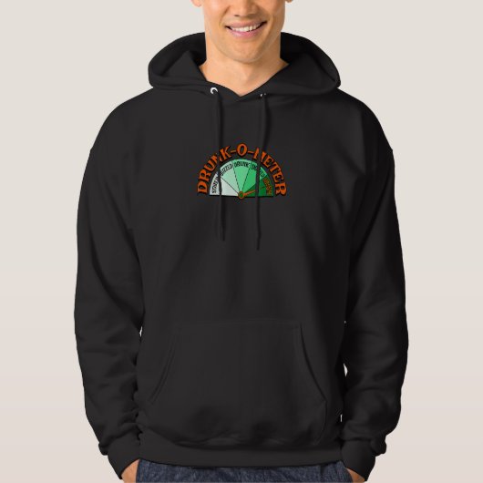 Drink O Meter Sober Buzzed Drink Smashed Irish Hoodie (Voorkant)