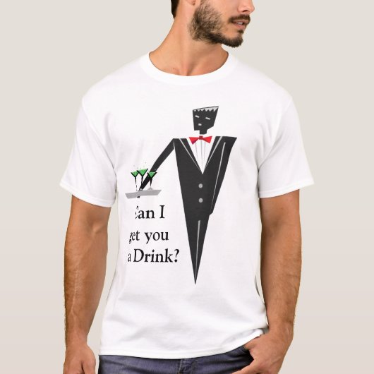 Drink ober of nieuwe vriend t-shirt (Voorkant)