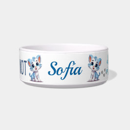 DRINK of niet kattenmuis vis gepersonaliseerd Voerbakje