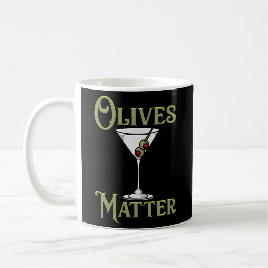Drink Olijven Matter Martini Drinker Koffiemok (Links)
