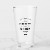 Drink om akkoord te gaan glas (Voorkant)