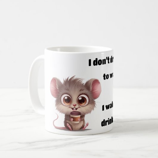 Drink om de mok wakker te maken (Voorkant links)