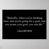 Drink om het leven te winnen poster (Voorkant)