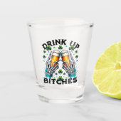 Drink omhoog BI***es Shot Glas (Voorkant)