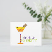 Drink omhoog briefkaart (Staand voorkant)