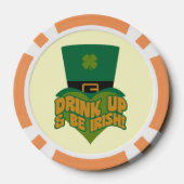 "Drink omhoog en wees Iers!" pokerchips (Achterkant)