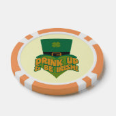"Drink omhoog en wees Iers!" pokerchips (Enkel)
