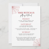 Drink omhoog heksen gotische vrijgezellenfeest kaart (Achterkant)