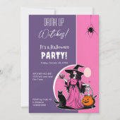 Drink omhoog heksen Halloween feest Kaart (Voorkant)