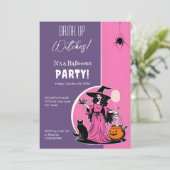 Drink omhoog heksen Halloween feest Kaart (Staand voorkant)