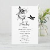 Drink omhoog heksen vrijgezellenfeest kaart (Staand voorkant)