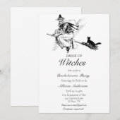 Drink omhoog heksen vrijgezellenfeest kaart (Voorkant / Achterkant)