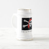 Drink omhoog, ik hoor, joh. bierpul (Voorkant links)