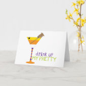 Drink omhoog kaart (Gele Bloem)