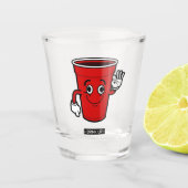 Drink omhoog shot glas (Voorkant)