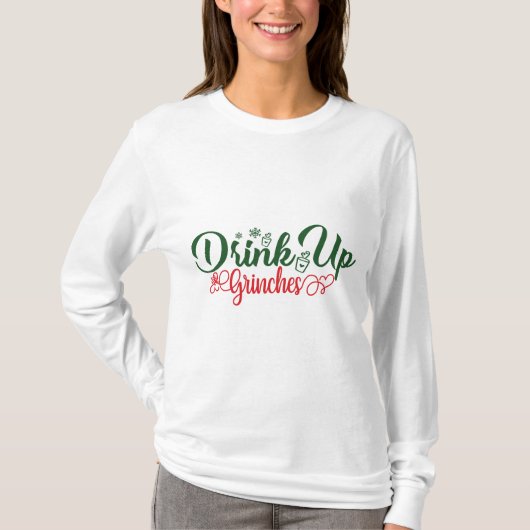 Drink omhoog t-shirt (Voorkant)