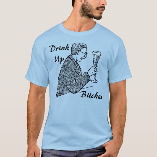 Drink omhoog t-shirt (Voorkant)