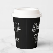 Drink omhoog Witte kopjes Papieren Bekers (Rechts)