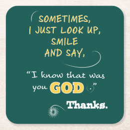 Drink Onderzetter cadeaus Christelijke Bedankt God