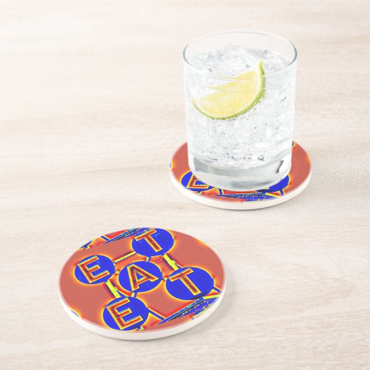 drink onderzetter rood/blauw (Zijkant)