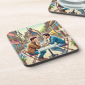 Drink onderzetter set - De straten van Benwihr (Linkerzijde)