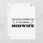 Drink ook - verloskundige briefkaart (Voorkant / Achterkant)