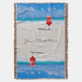 Drink op Aangepast Beach gooien deken (Voorkant Verticaal)
