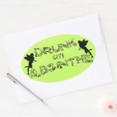 Drink op Absinthe Ovale Sticker (Envelop)