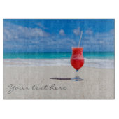 Drink op de aangepaste snijboard van de Beach Snijplank (Voorkant)