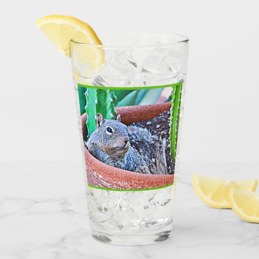 Drink op de grond glas (Voorkant ijs)