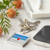 Drink op de sleutelketen van de Beach Sleutelhanger (Zijkant)