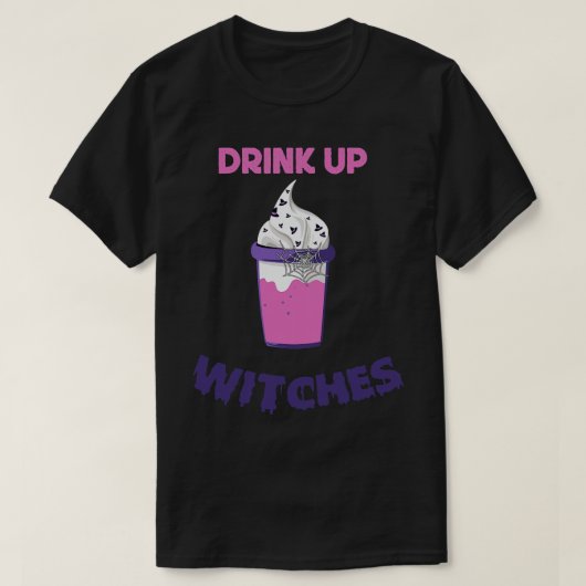 Drink op heksen 1 t-shirt (Design voorkant)