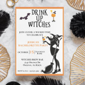 Drink op heksen Bachelorette Halloween oktober Kaart