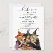 Drink op heksen Bachelorette Party Halloween Kaart (Voorkant)