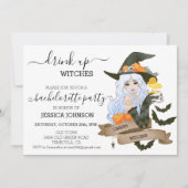 Drink op heksen Bachelorette Party Halloween Kaart (Voorkant)