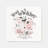 Drink op Heksen Cocktail Halloween Bruiloftsfeest Servet (Voorkant)