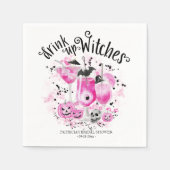 Drink op Heksen Cocktail Halloween Bruiloftsfeest Servet (Voorkant)