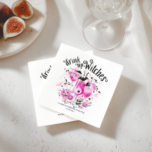 Drink op heksen Cocktail Halloween Vrijgezellenfee Servet