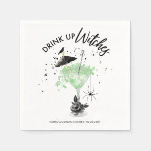 Drink op heksen Cocktail Halloween Vrijgezellenfee Servet