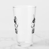 Drink Op Heksen Grappige Halloween Script Quote Glas (Links)