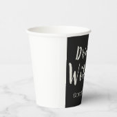 Drink Op Heksen Grappige Halloween Zwart  Papieren Bekers (Rechts)