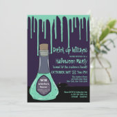 Drink op heksen Groene Potie drijft Halloween op Kaart (Staand voorkant)