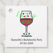 Drink op heksen Halloween Bachelorette Bedankjes Labels (Voorkant)