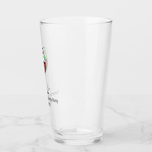 Drink op heksen Halloween Bachelorette Glas (Links)