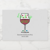 Drink op heksen Halloween Bachelorette Likeurfles Etiket (Enkel label)