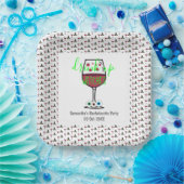 Drink op heksen Halloween Bachelorette Papieren Bordje (Feest)