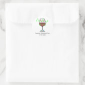 Drink op heksen Halloween Bachelorette Ronde Sticker (Tas)